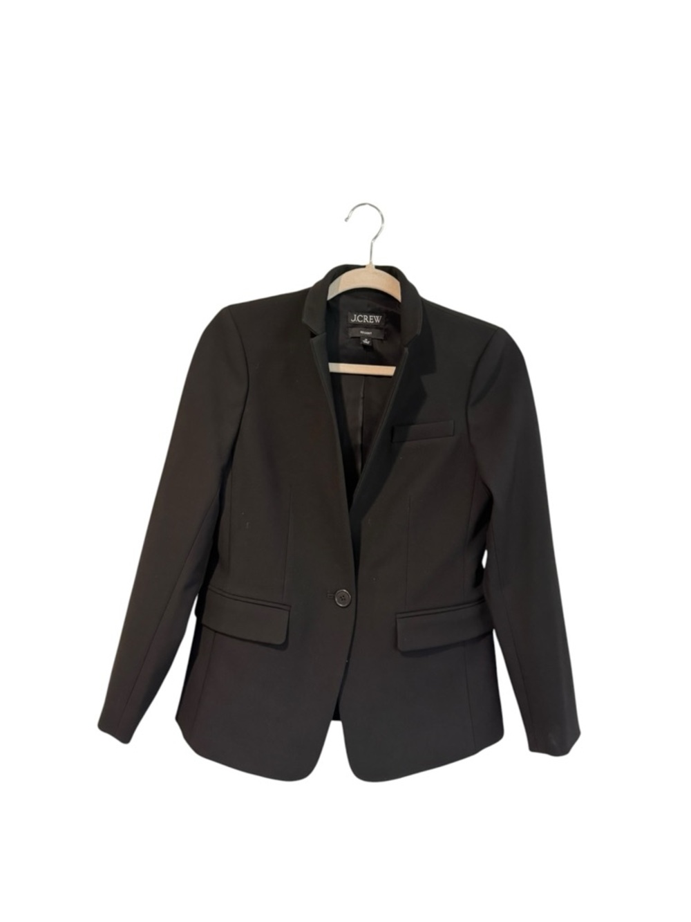 J.Crew Regent Black Blazer Petite 2P Tailored Career Classic Jacket